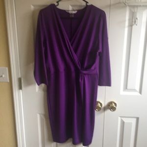 Size L Petite Purple Dress